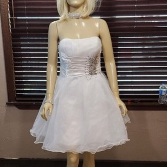 Nwot Womens Dress Special Occasion Wedding Corset Style Large -xl - Picture 2 of 6